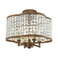 thumbnail image 3 of Livex Lighting Grammercy Convertible Mini Chandelier in Palacial Bronze, 3 of 13
