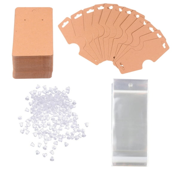 Luxshiny 400pcs Earring Cards Paper Multi-colored Display for Store Use by Retailers
