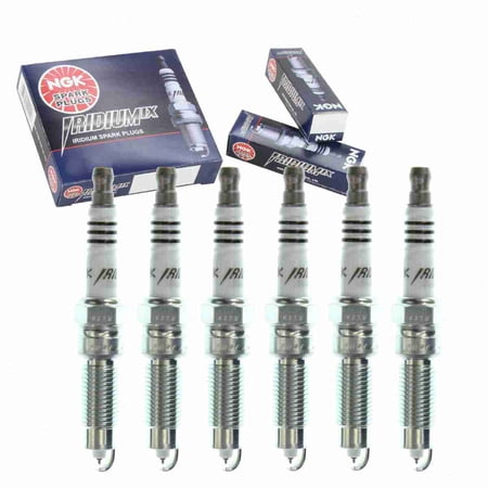 6 pc NGK 7554 Iridium IX Spark Plugs for Ignition Wire Secondary