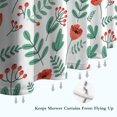 thumbnail image 6 of Pioneer Flower Floral Print Pattern Shower Curtain 72"x84", Bathroom Decorative Shower Curtain Set with 12 Hooks, Waterproof Washable, 6 of 6