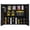 Black, variant on Dumekko Garage Wall Cabinets, 35" W x 12" D x 32" H Wall Mounted Cabinet with 1 Door Shelf & 7 Slide-Out Vertical Shelves, Soft Close Medicine Cabinet for Warehouses Tool Room Laundry, Black