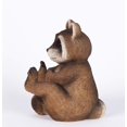 thumbnail image 3 of Figura Hi-Line Gift 75638-C de poliresina con forma de mapache sentado, 3 of 9