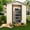 Beige, variant on Mintazer 5x3 ft Apex Roof Outdoor Metal Storage Shed with & Lockable Sliding Double Doors, Ventilated Galvanized Steel Garden Tool Storage House for Backyard Patio Lawn, Black & White