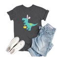 thumbnail image 1 of T-Shirts d'Été pour Femmes Grande Taille, Hauts d'Été pour Femmes, T-Shirts à Col Rond Imprimés Grande Taille, T-Shirt Graphique à Manches Courtes, Hauts à Col en V pour Femmes en Liquidation, 1 of 5