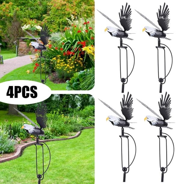 Molino viento águila hierro forjado artística para exteriores adornos pila jardín artesanías peso flotante 270-350g