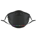 thumbnail image 4 of yingyy Black Voice Control LED Mask Stand Out At Halloween Cosplay Events Cosplay Mask For Halloween Black+1Pcs 21.5x12cm 1Set, 4 of 6