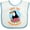 White/Blue, variant on Inktastic Save the Rainforest Toucan Illustration Boys or Girls Baby Bib