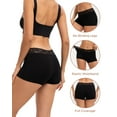 thumbnail image 5 of INNERSY Women's Lace Boyshort Panties Cotton Boxer Briefs Underwear Mid Rise 3-Pack(L,Black), 5 of 8