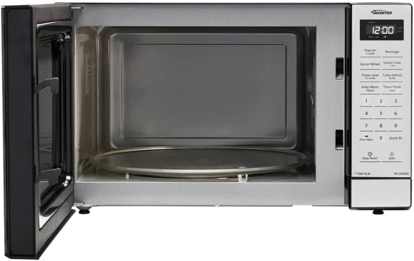 Restored Panasonic NN-SN68QB 1.2 cu. ft. 1250W Inverter Microwave, Black (Refurbished)