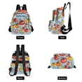 thumbnail image 4 of FORMRS Mini Backpack Purse for Women Travel Daypack Casual Shoulder Bag, Yellow Floral Tomatoes, 4 of 7