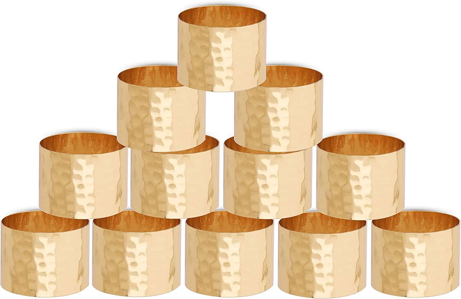 Ajuny Metal Napkin Rings Round Napkin Holders Table Decorations Set Of