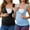 Black & Blue, variant on Women's Nursing Tank Wrap V-Neck Ruched Breastfeeding Tops XXL Black & Blue