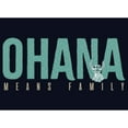 thumbnail image 2 of Girl's Lilo & Stitch Bold Ohana means Family Graphic Tee Navy Blue Small, 2 of 4