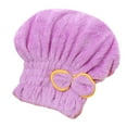 thumbnail image 1 of Shower Cap Coral Fleece Dry Hair Cap Quick-drying Absorbent Headscarf, 1 of 2