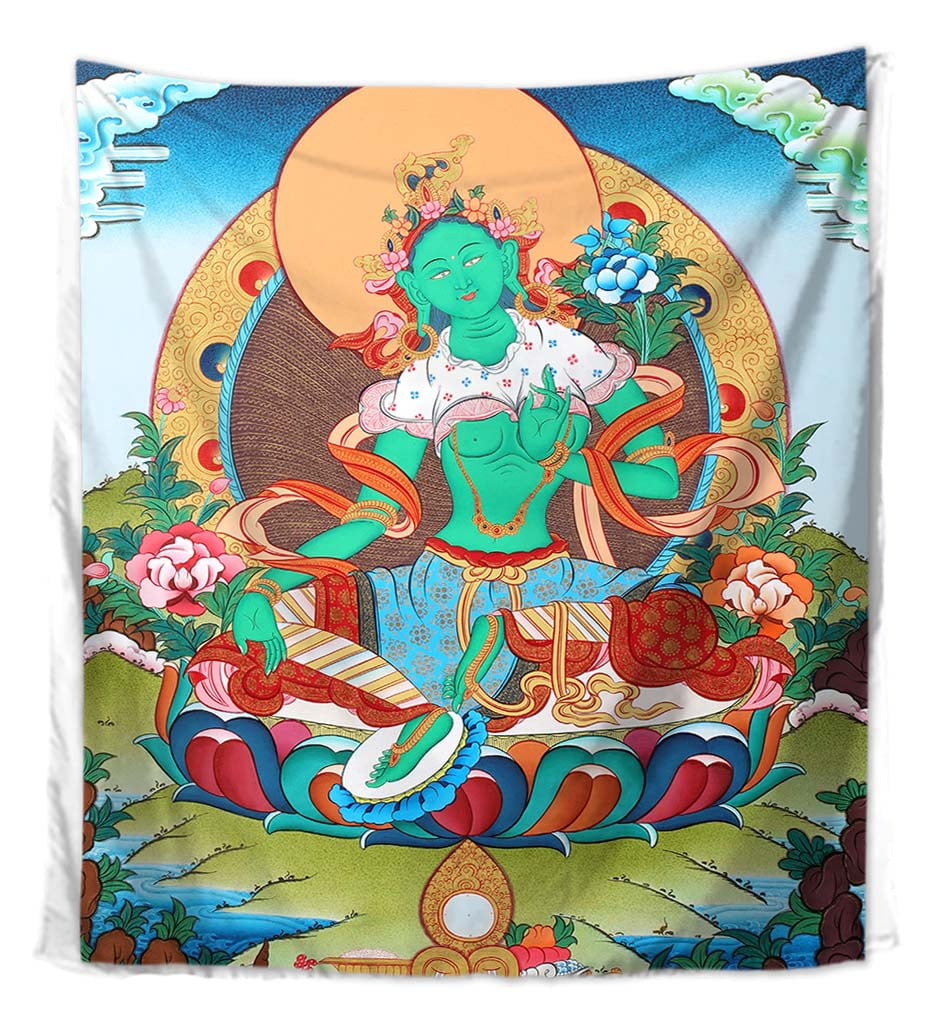 emerald green tapestry
