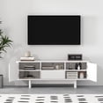 thumbnail image 6 of Ella 59" TV Stand in White made from Engineered Wood, 6 of 14