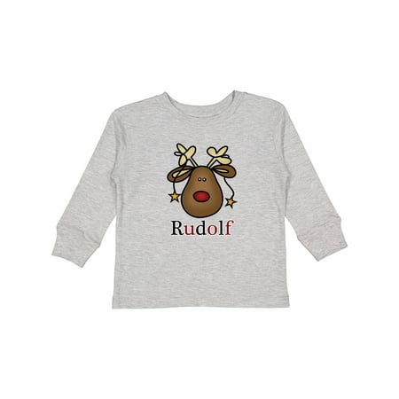

Inktastic Rudolf the Red Nosed Randier Gift Toddler Boy or Toddler Girl Long Sleeve T-Shirt