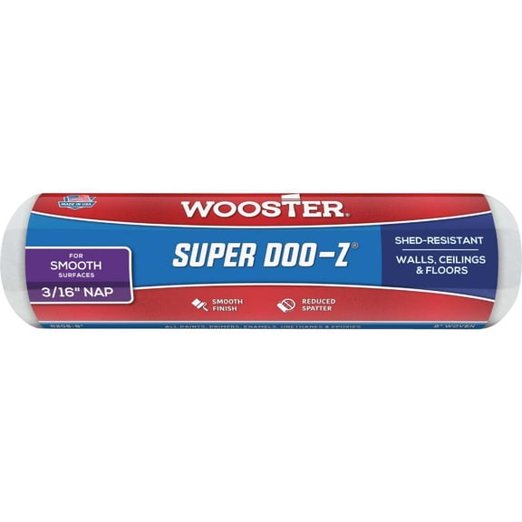 Wooster Super Doo-Z 9 In. x 3/16 In. Woven Fabric Roller Cover R206-9