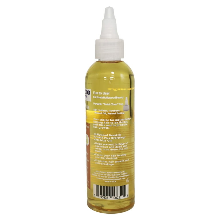 HOLLYWOOD BEAUTY Growth Plus Hydrating & Anti-frizz Oil (4oz) HOLLYWOOD BEAUTY Growth Plus Hydrating & Anti-frizz Oil (4oz)