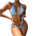 thumbnail image 1 of Moda mujer estampado Sexy Bikini push-up acolchado traje de baño traje de baño conjunto de ropa de playa Fridja nalpqowj51642, 1 of 9