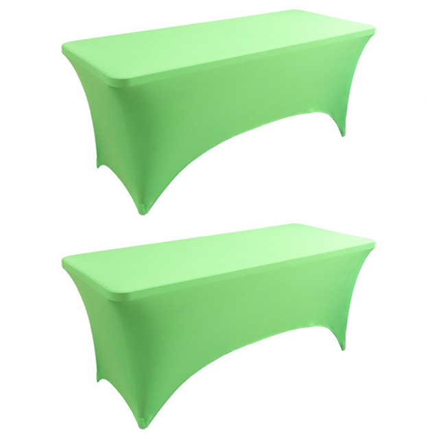 Tablecloths for Rectangular Tablecloths,Stretch Fit Tablecloths,Tablecloths for Events, Cocktail Parties Green
