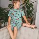 thumbnail image 4 of Balery Christmas Dachshund Conjunto de Pijama Infantil de Manga Corta con Estampado – Ropa de Dormir de Algodón Suave-Large, 4 of 6