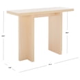 thumbnail image 3 of SAFAVIEH Florence Modern Small Console Table, Natural (41.7 in. W x 13.8 in. D x 29.9 in. H), 3 of 9