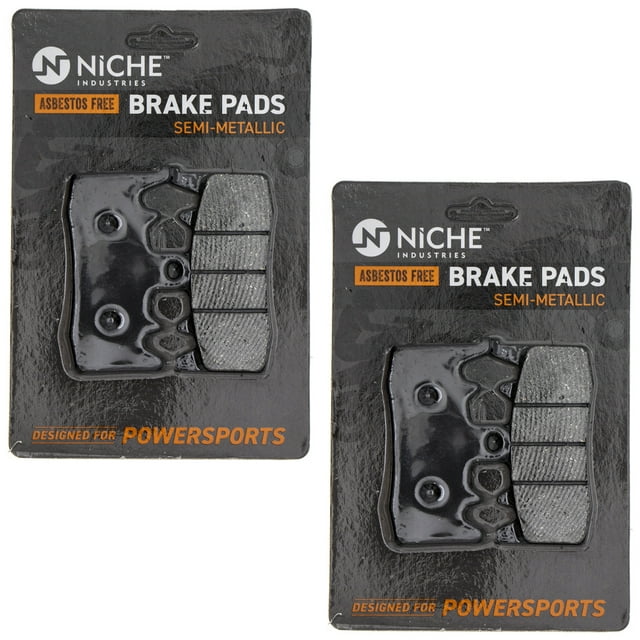 Niche Front Brake Pad Set for BMW R1200GS Semi-Metallic Motorcycle 2 Pack 519-KPA2446D