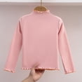 thumbnail image 4 of ATOGUTA Girls Long Sleeve Party Shirt Size 1T-11 Crewneck School Base Tees Clothes Cute Pullovers Tops Pink, 4 of 5