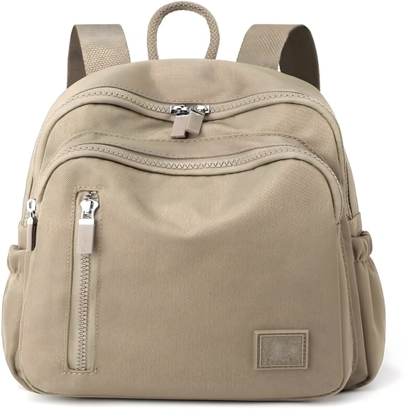 AOMRCOL Mini Backpack for Women Light Weight Small Waterproof Backpack Purses Small Casual Daily Travel Shoulder Bag (Apricot Color)
