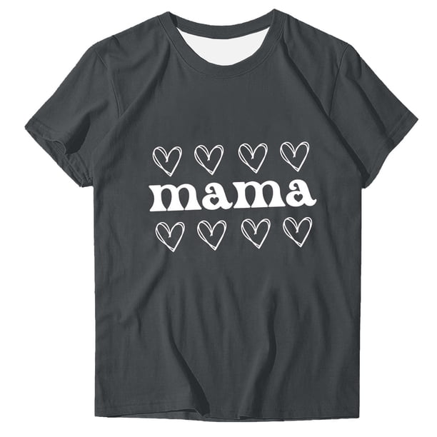 Tops Cortos para Mujeres Retro Impreso Cuello Redondo Manga Corta, Camiseta Casual para Uso Diario Y de Fiesta