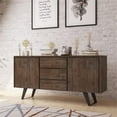 thumbnail image 2 of Simpli Home Lowry 60" Solid Wood Sideboard in Rustic Natural Aged Brown, 2 of 7