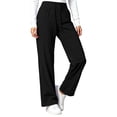 thumbnail image 4 of Sevevn Women's Drawstring High Waist Wide Leg Casual Lounge Pants with Side Pockets, 4 of 6