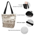 thumbnail image 4 of Kll Tote Bag For Women Vineyard Landscape 1 Print Shopping Grocery Reusable Bags For Office School Shopping Travel, 4 of 7