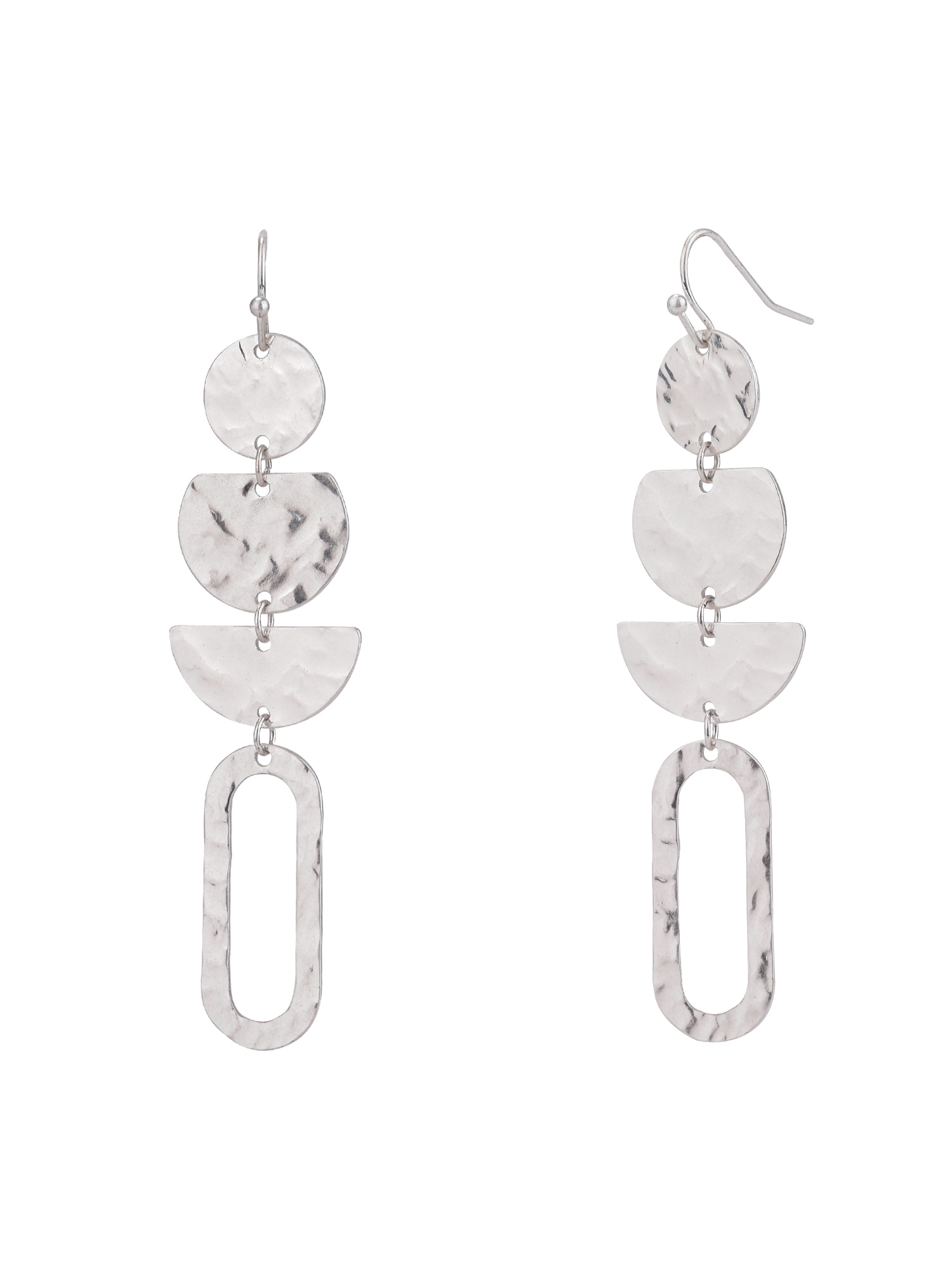 The Pioneer Woman - Women's Jewelry, Soft Silver-tone and Soft Gold-tone Metal Drop Duo Earring Set - image 3 of 6