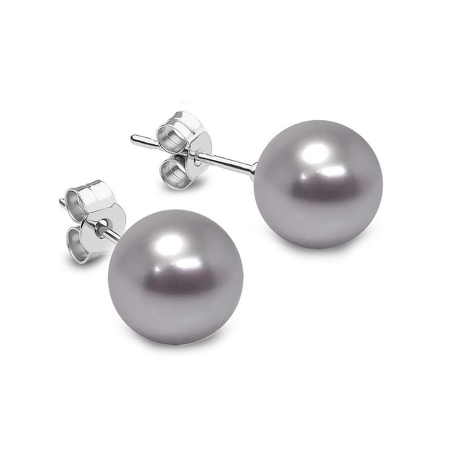Aretes Zvezda Crystals Pearls color Lavader plata .925 Zvezda ZAR-PRL8-LAV-P