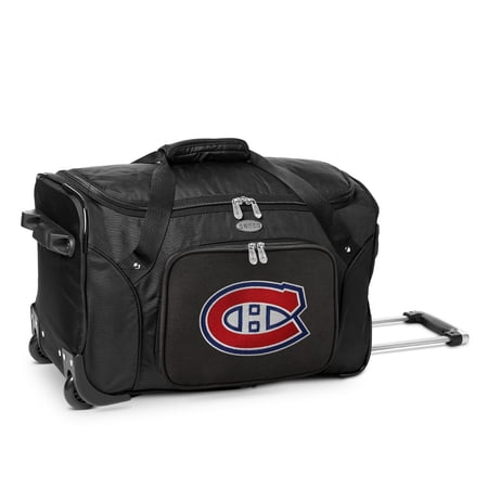 MOJO Black Montreal Canadiens 22 2-Wheeled Duffel Bag