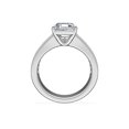 thumbnail image 3 of 3.00 Ct Asscher Cut Moissanite Diamond (D/VVS1) Latest Wedding Ring for Ladies Solid 14K White Gold Size 3.5 by Diamond-Capitals, 3 of 8