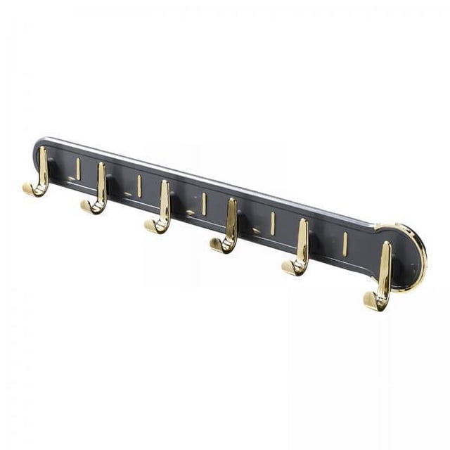 Ganchos de pared,Estante organizador colgador de pared Ganchos para toallas,Estante para cartas y llavero montado en la pared,Colgador de llaves Organizador de entrada con 6 ganchos,Portallaves