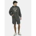 thumbnail image 2 of No Boundaries All Gender Oversized Graphic Hoodie with Long Sleeves, Men's and Big Men’s, 2 of 5