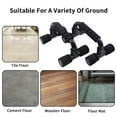 thumbnail image 6 of Vaupan Push-Up Brackets Strength Training-Workout Stands of Ergonomic Push-Up Equipment with Non-Slip Sturdy Portable for Home Fitness Training, H-Shaped Bracket Handle for Floor Workouts (Black), 6 of 7