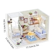 thumbnail image 7 of BESTSKY 2026 New Diy Miniature Wooden Dollhouse Kit with Led Lights,Flower Room Decor,Furniture Accessories-Perfect Craft Project&Gift for Collectors,& Families,Great for Brain Development, 7 of 7