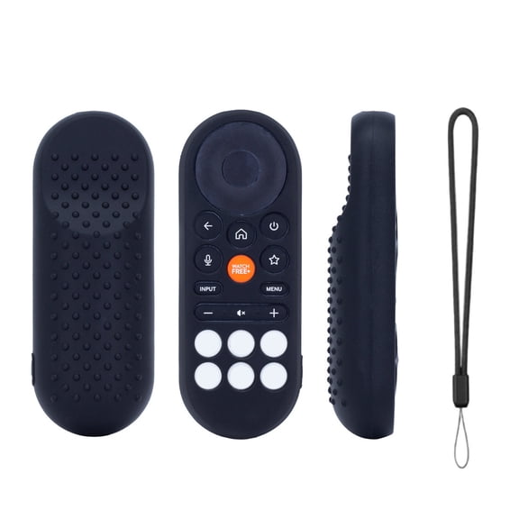 Silicone Protective Case for VIZIO XRT281 Remote Controller, Glow-in-the-Dark Luminous Blue/Green, Anti-Slip Grip, Includes Hanging Rope