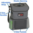 thumbnail image 3 of EPAuto Car Trash Can with Lid and Storage Pockets, Dark Gray, 3 of 5