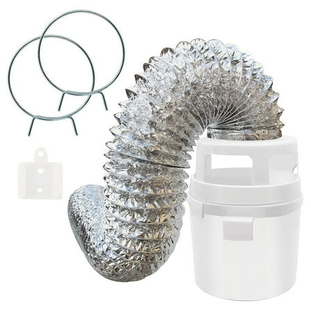 Indoor Dryer Vent Set with Vent Hose Lint Catcher Water Filter Bucket Dryers Trap