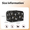 thumbnail image 4 of Toaster Covers 2 Slice, Gothic Style Cool Goat Skull Waterproof Bread Machine Cover Fits for Standard 2 Slice Toasters, Home Decor Toaster Protection with Hanging Rope, 4 of 7
