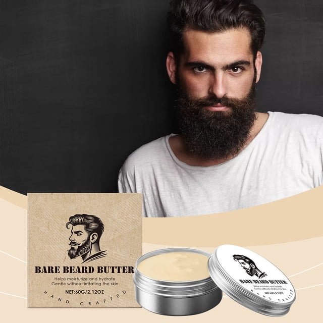 Mousse à Barbe Douce, Crème à Raser pour Hommes, Taille 60g, Usage Quotidien, Protection de la Peau, Formule Anti-Irritation, pour Toilettage, Distributeur Adapté aux Voyages, Hypoallergénique, Dermatologue Hzhnb