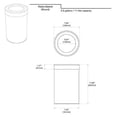 thumbnail image 3 of Gatco Modern Waste Can Round i, 3 of 3