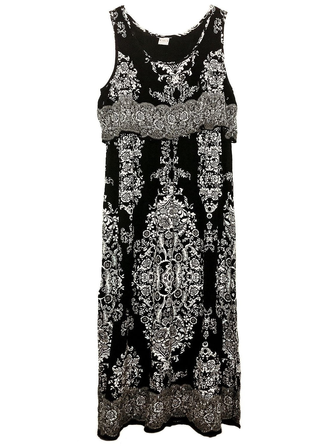 walmart black maxi dress