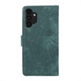 thumbnail image 5 of Nalacover Slim Wallet Case for Samsung Galaxy A13 4G, for Women Men, Embossed Pattern PU Leather Shockproof Magnetic Clasp Credit Card Slots Flip Kickstand Phone Case+Wrist Strap,Green, 5 of 7